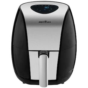 Fritadeira Elétrica sem Óleo Air Fry Britânia Digital Inox BFR20PI 4L - Preta
