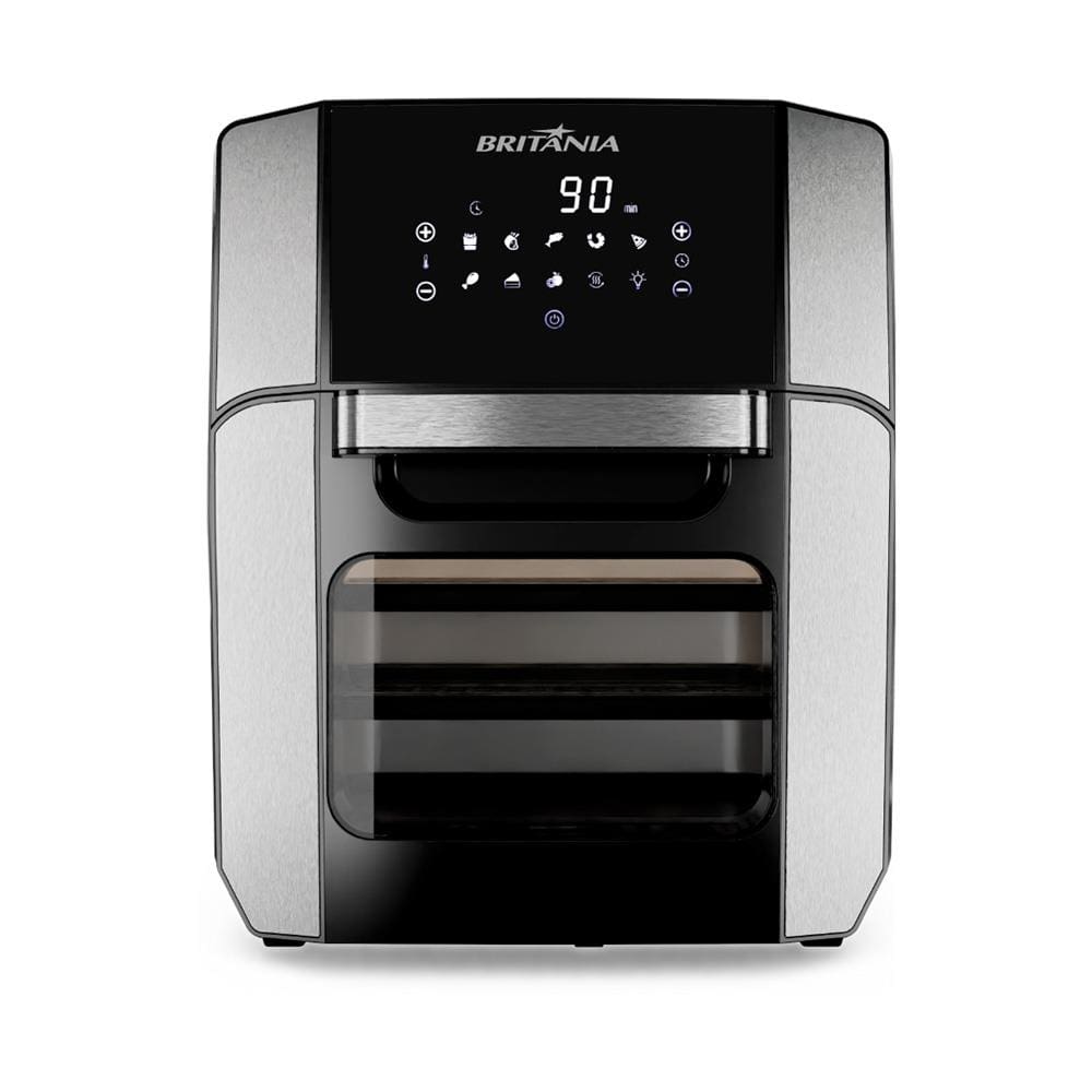 Fritadeira Elétrica sem Óleo Air Fry Britânia Oven BFR2100P 12L - Preta - 220V