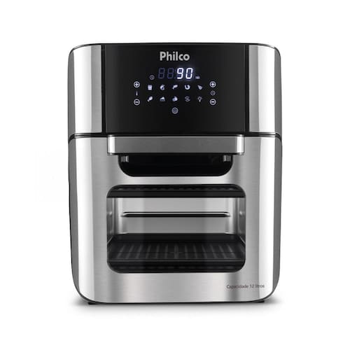 Fritadeira Elétrica Sem Óleo Air Fry Philco Oven PFR2200P 12L - Preta - 220V Menor preço em Fritadeira Elétrica Sem Óleo Air Fry Philco Oven PFR2200P 12L - Preta - 220V