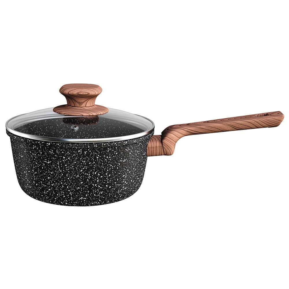 Panela Euro Home Colorstone Antiaderente 5 Camadas Preta – 2,2 L