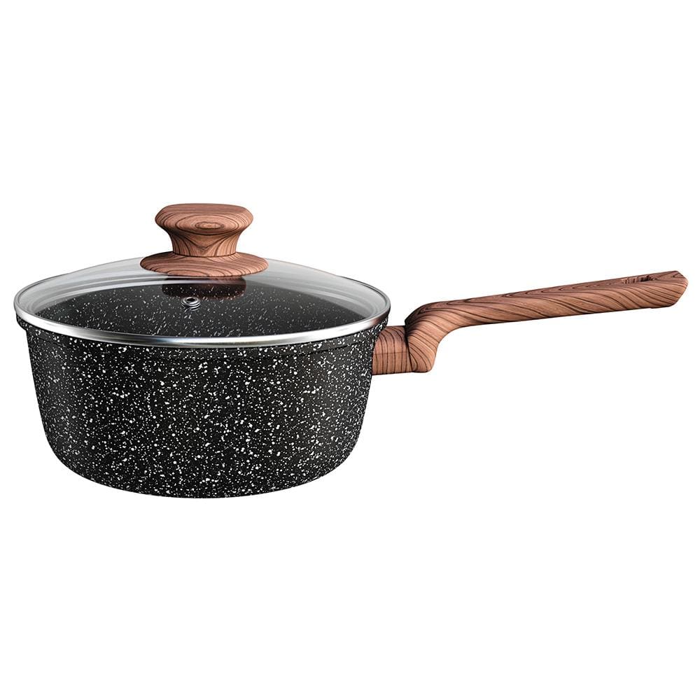 Panela Euro Home Colorstone Antiaderente 5 Camadas Preta – 3 L