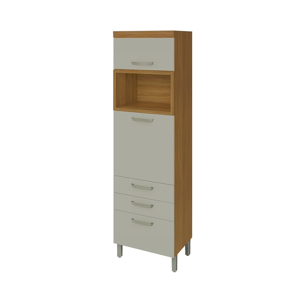 Paneleiro Nesher Princesa 2 Portas, 3 Gavetas e Prateleiras – 64cm