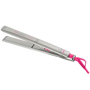 Chapinha | Prancha GA.Ma Italy New Lumina Tourmaline Ion 220°C com Cabo Giratório Bege/Rosa Neon - Bivolt