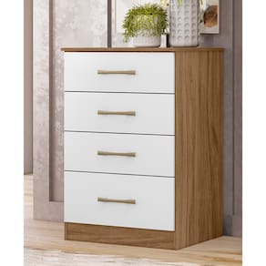 Cômoda Moval MS913 com 4 Gavetas e 60 cm de Largura