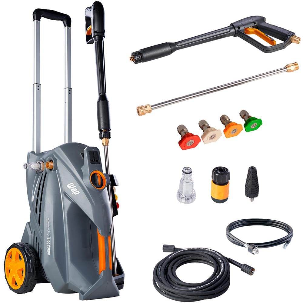 Desobstruidora Lavadora de Alta Pressão WAP 5100 Turbo Ultra 2.300psi com Mangueira Desentupidora e Cabo Elétrico 5 Metros