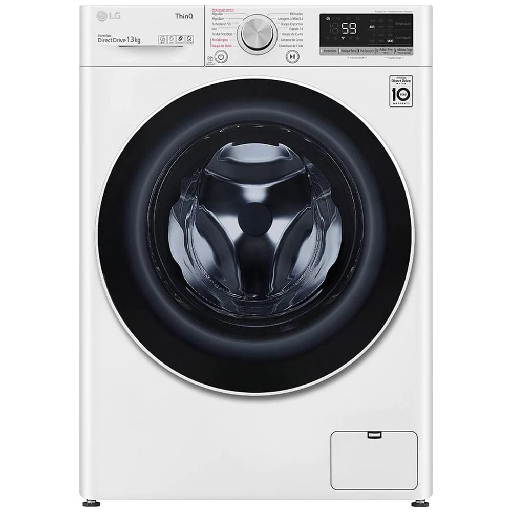 Lavadora de Roupa LG Smart VC4 FV5013WC4 com Inteligência Artificial AIDD - 13 Kg