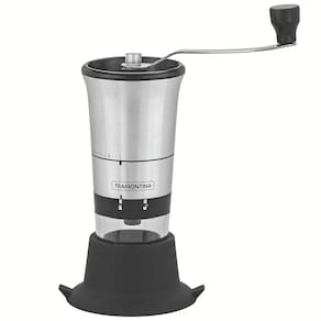Moedor de Café Tramontina Realce em Acrílico, Aço Inox e Silicone – Preto/Inox