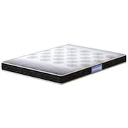 Colchão de Casal Probel Guarda Costas Espuma D20 12x138x188cm - Branco/Preto