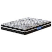 Colchão de Casal Probel Guarda Costas Premium Hiper Firme Espuma D20, 28 e 40 22x138x188cm - Branco/Preto