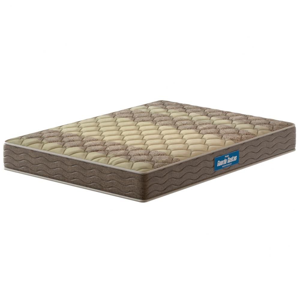 Colchão King Size Probel Guarda Costas Próintense DF Espuma D33 22x193x203cm - Bege/Marrom
