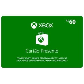 Gift Card Digital Xbox - R$60