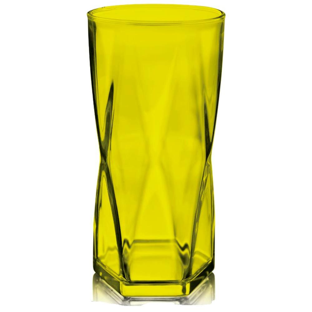 Copo Crisa Rombus Amarelo Neon - 465 ml