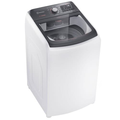 imagem-Lavadora de Roupas Electrolux LEC14 Premium Care com Cesto Inox, Jet&Clean e Time Control Branca – 14kg - 110v