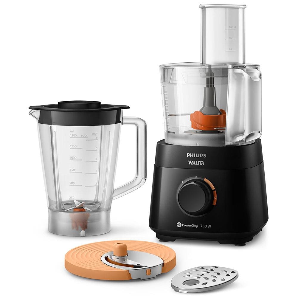 Processador de Alimentos Philips Walita PowerChop RI7301 com 2 Velocidades e 750W