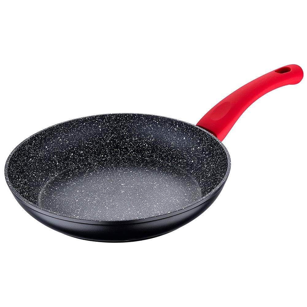 Frigideira Bergner Toledo em Alumínio Forjado com Revestimento em Marble e Fundo de Indução 28 cm – Preta