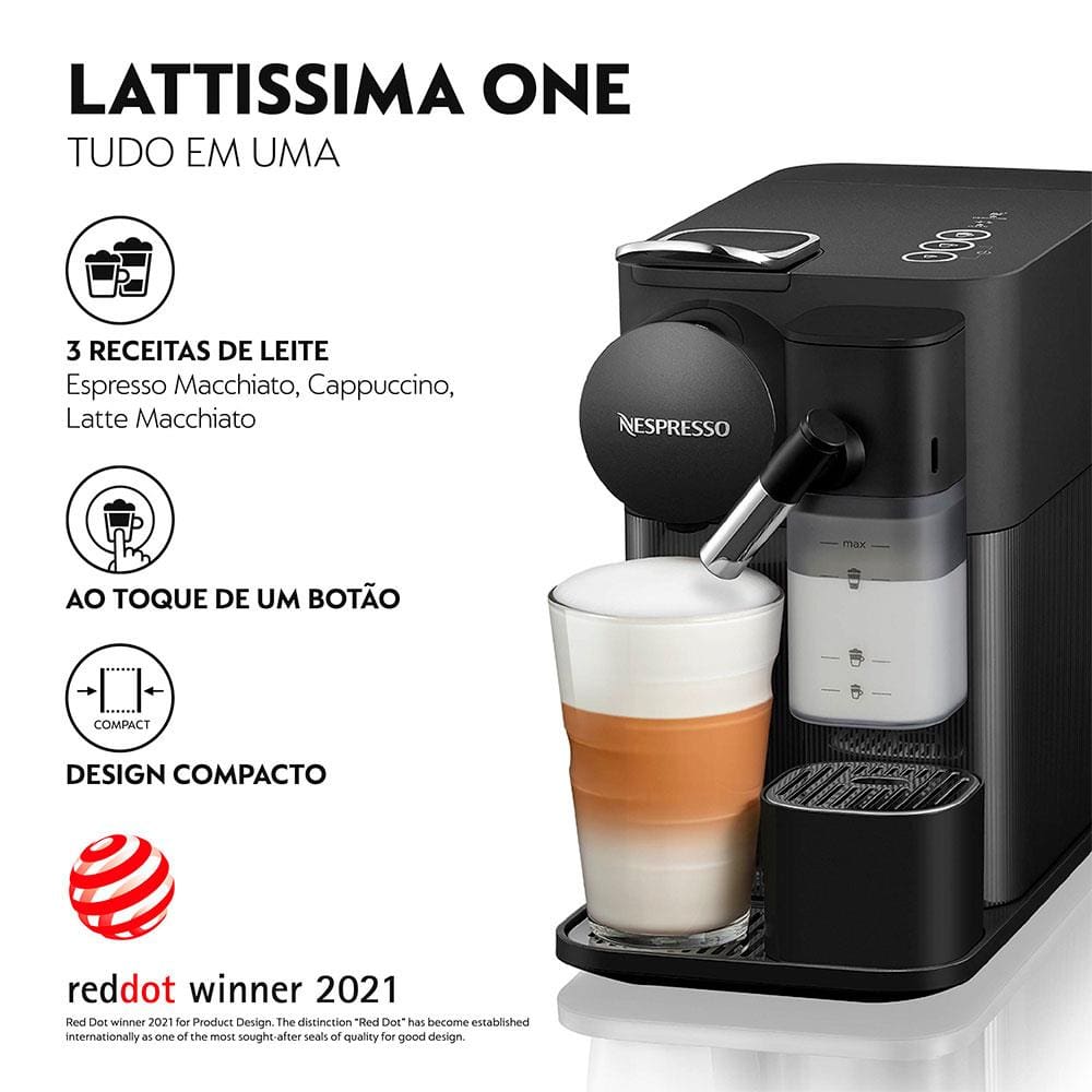Máquina de Café Nespresso New Lattissima One | Ponto