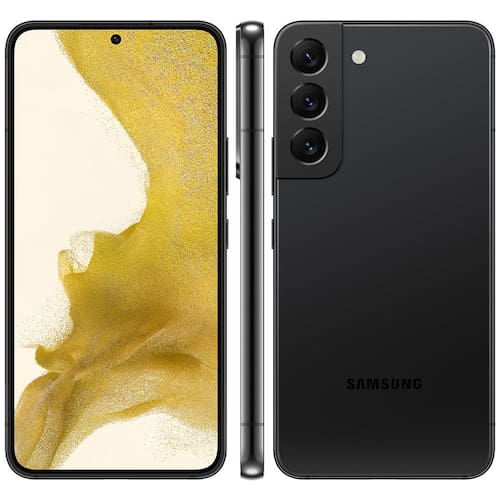 imagem-Smartphone Samsung Galaxy S22 5G Preto 128GB, 8GB RAM, Tela Infinita de 6.1”, Câmera Traseira Tripla, Android 12 e Processador Snapdragon 8 Gen 1