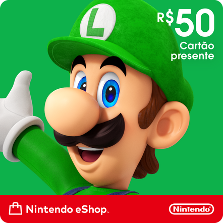Gift Card Digital Nintendo eShop R$50 para Nintendo Switch