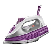 Ferro de Passar a Vapor Mondial FVN-01-P com Spray e Base Cerâmica Diamante – Branco/Roxo