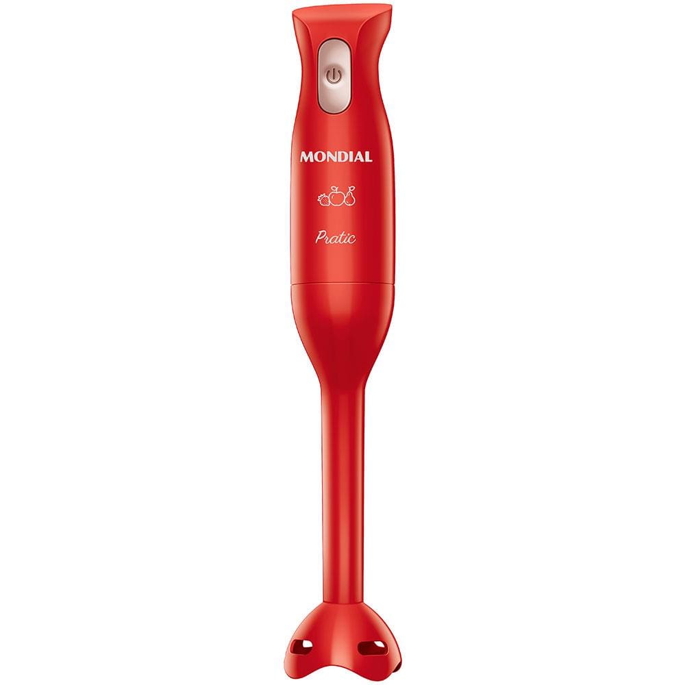 Mixer Mondial Pratic M-15-R 2 em 1 com Copo Medidor Vermelho – 200 W