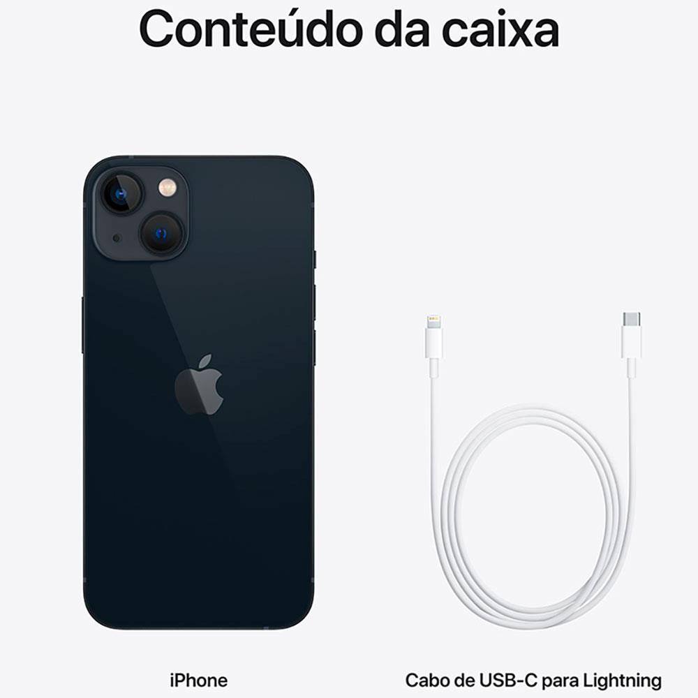 Apple iPhone 13 256GB - Meia-noite | Ponto