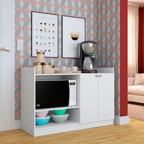 Balcão Micro-ondas Nova Móbile Classic com 2 Portas e 2 Prateleiras