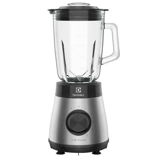 imagem-Liquidificador Electrolux EBS30 Aço Inox Escovado/Preto com Copo de Vidro 700W e 5 Velocidades - 220V