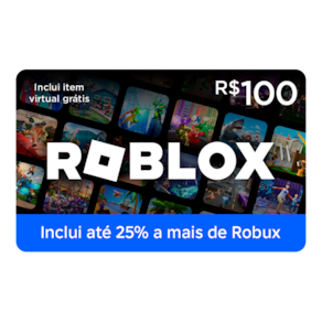 Cartão Presente Digital Roblox - R$100