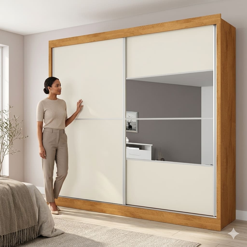 Guarda-Roupa Casal Móveis Europa Londres Flex | Ponto
