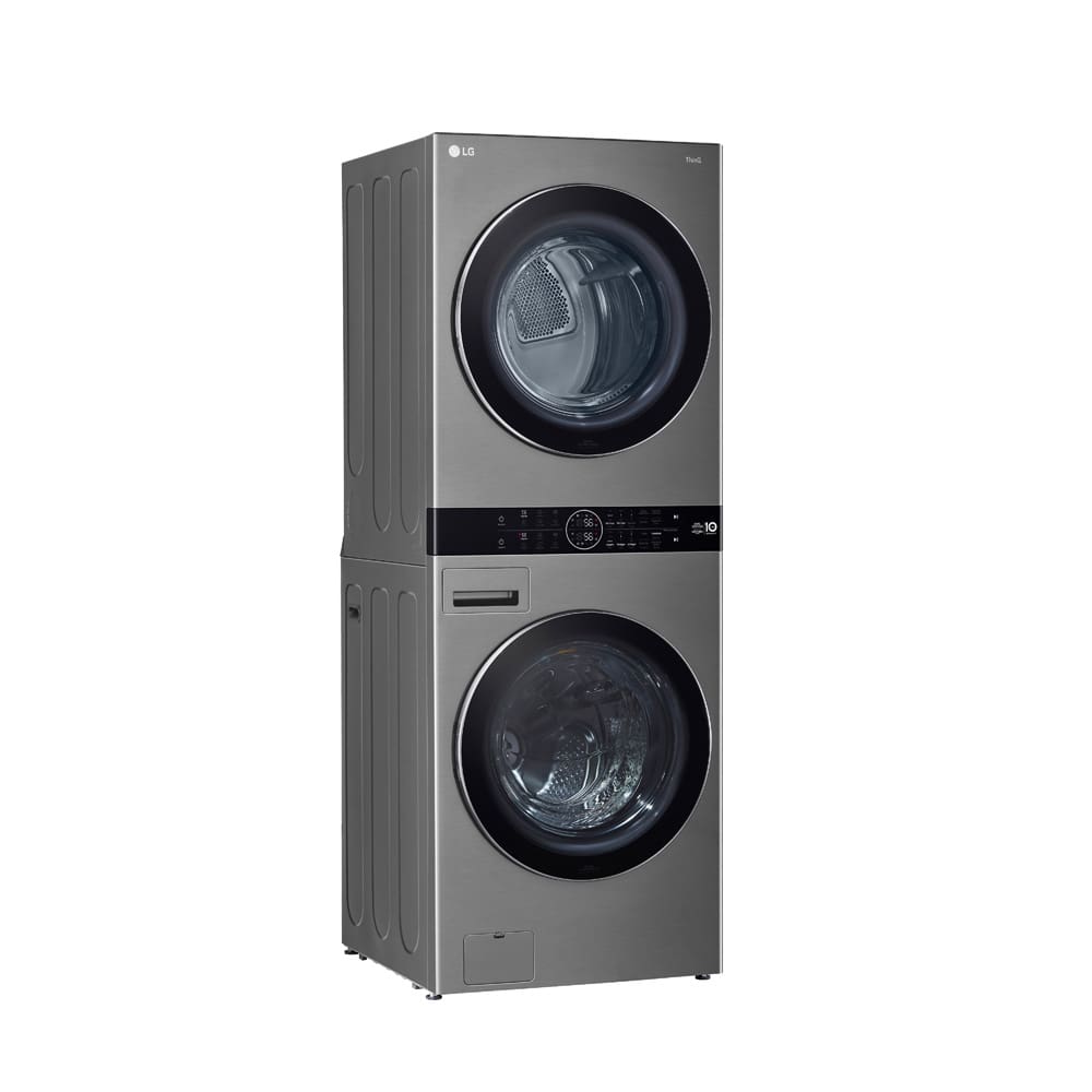 Lava e Seca Smart LG WashTower WK17VS6A 17 Kg Aço Escovado com Inteligência Artificial AIDD - 220V
