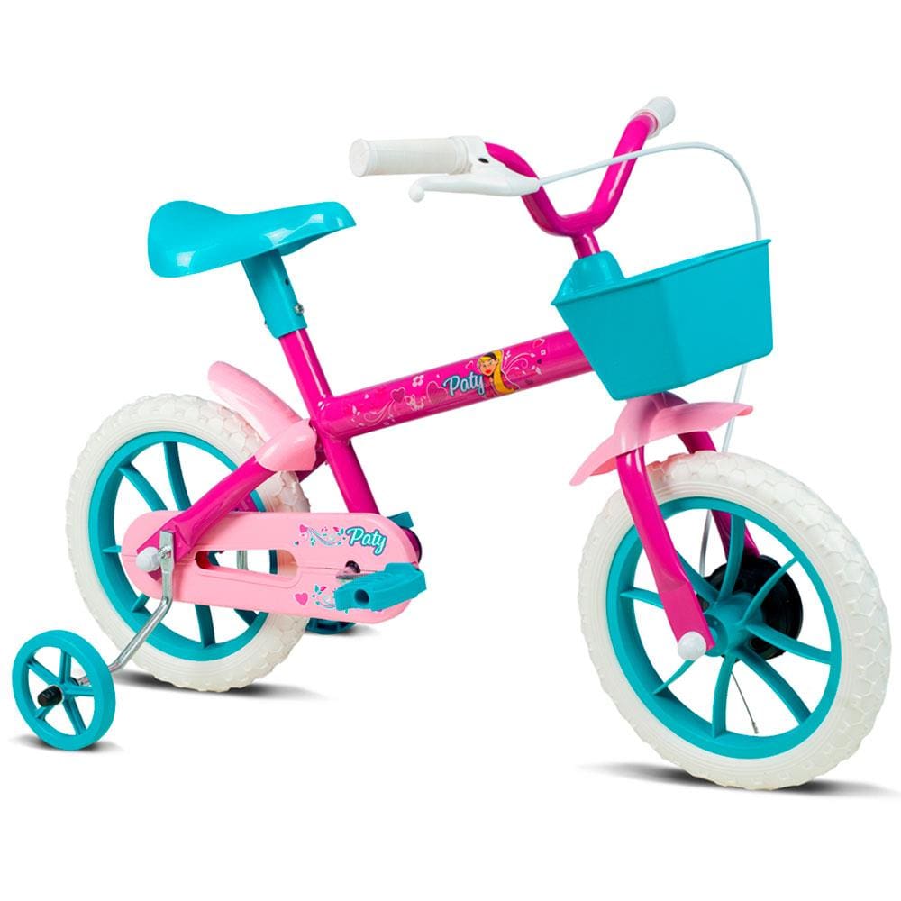 Bicicleta Aro 12 Verden Paty - Pink e Turquesa