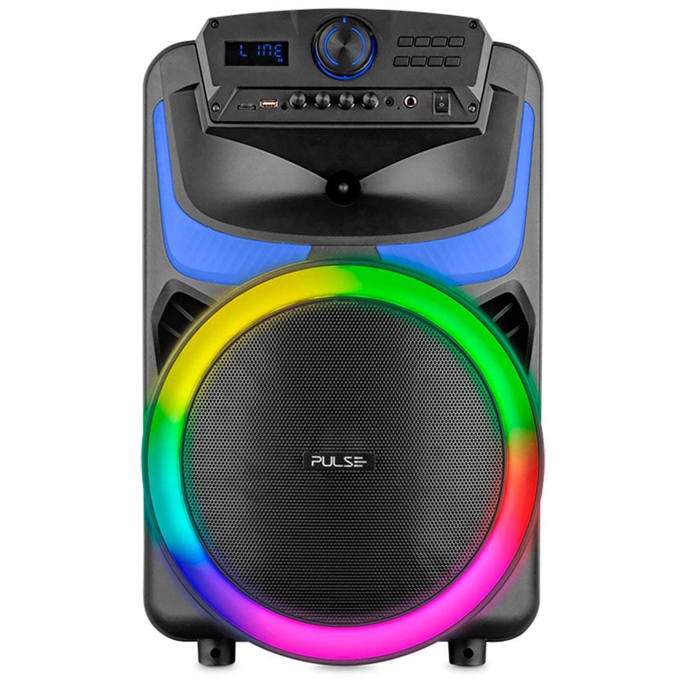 Caixa Som Amplificada Bluetooth 3000W Rms 6 Subwoofer LED