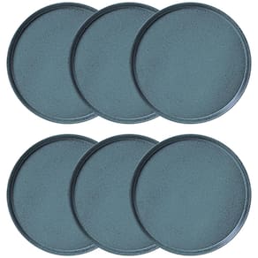 Conjunto com 6 Pratos Rasos Porto Brasil Neo Night Sky em Stoneware 27 cm – Azul