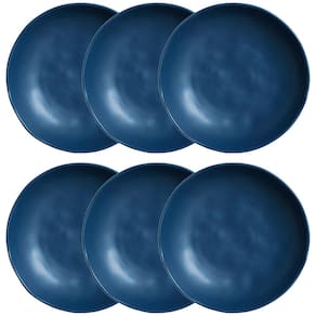Conjunto com 6 Pratos Fundos Porto Brasil Bio Boreal em Stoneware 22,5 cm – Azul