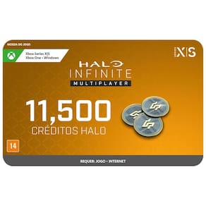 Gift Card Digital Halo Infinite: 10,000 Halo Credits +1,500 Bônus