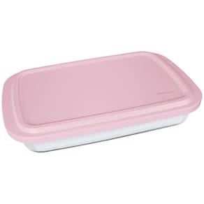 Assadeira Retangular Marinex em Vidro com Tampa Plástica - 34,62 cm