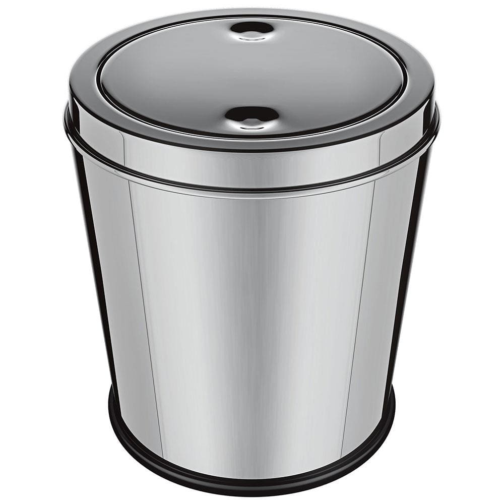Lixeira Euro Design com Tampa Basculante Inox - 3L