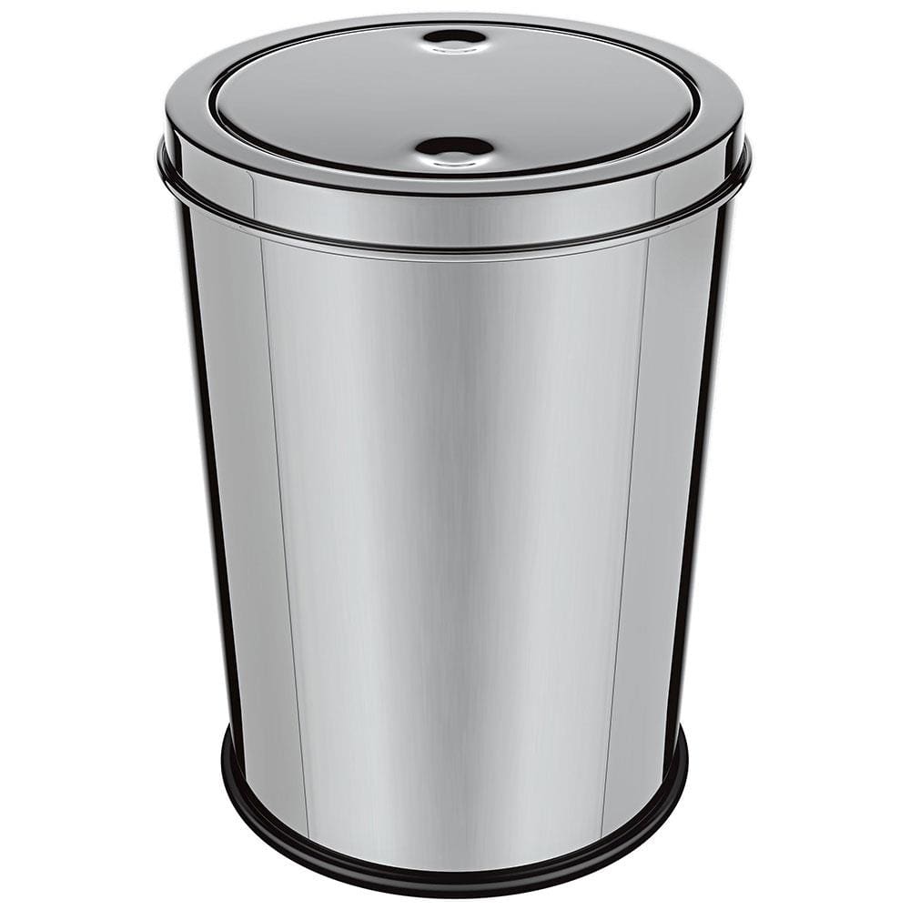 Lixeira Euro Design com Tampa Basculante Inox - 5L