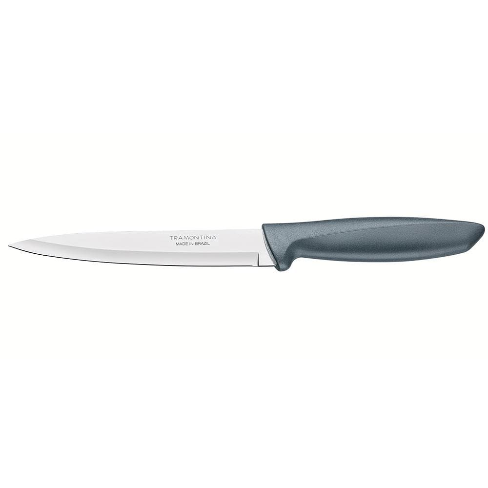 Faca 6” Utility Tramontina Plenus em Aço Inox - Cinza