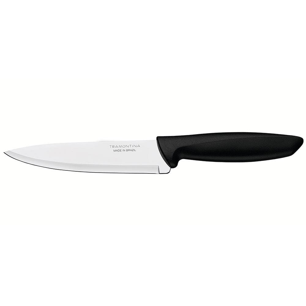 Faca 6” Chef Tramontina Plenus em Aço Inox - Preto