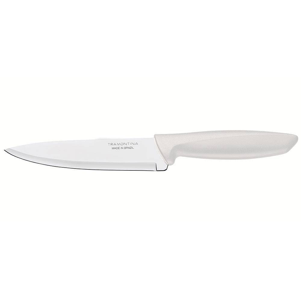 Faca 6” Chef Tramontina Plenus em Aço Inox - Off-White