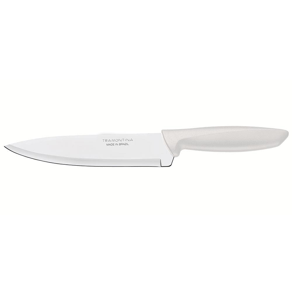 Faca 7” Chef Tramontina Plenus em Aço Inox - Off-White