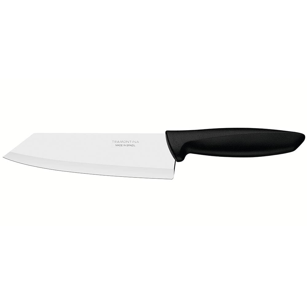 Faca 6” para Fatiar e Picar Tramontina Plenus em Aço Inox - Preto