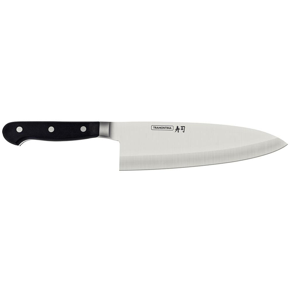 Faca 8” Deba Tramontina Sushi Gold em Aço Inox - Preta