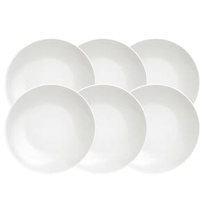 Conjunto com 6 Pratos Fundos Tramontina Sophia em Porcelana 22 cm - Branco
