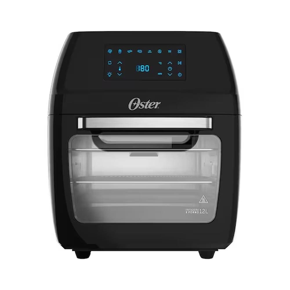 Fritadeira Elétrica Sem Óleo Oster Oven Fryer OFRT780 3 em 1 12L - Preta  - 220V