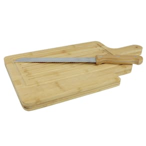Tábua para Corte Dynasty em Bambu com Faca - 40 cm