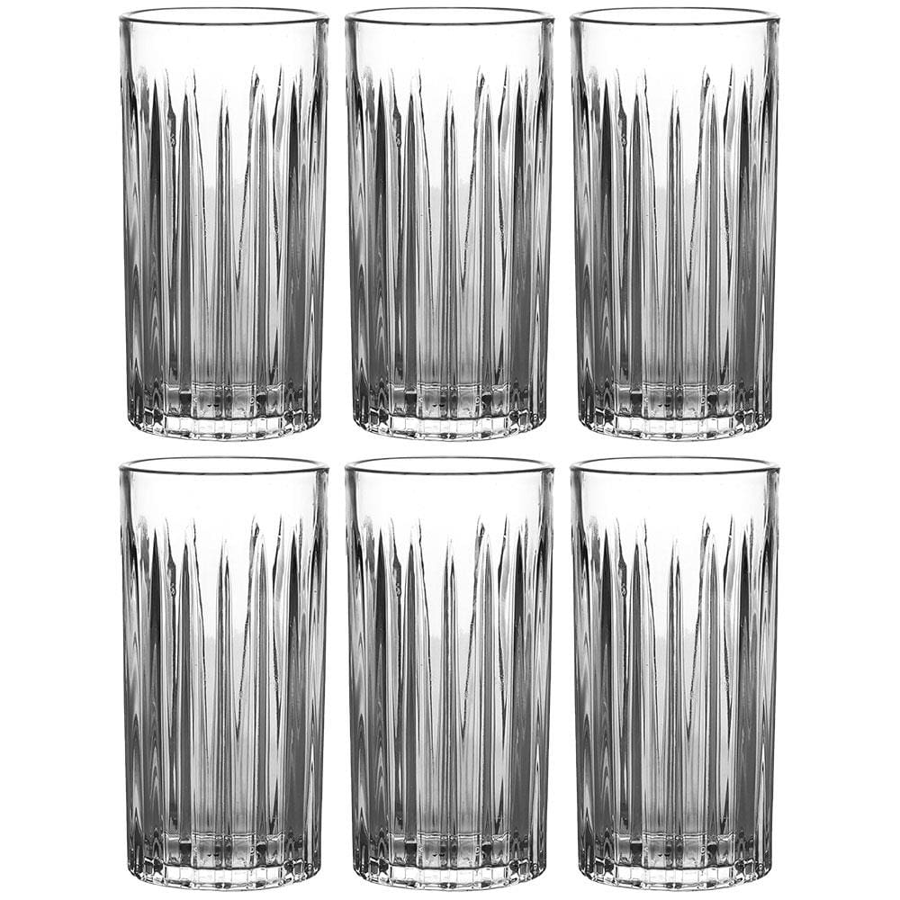 Conjunto de Copos Altos L'Hermitage Soho em Cristal 350 ml - 6 Peças