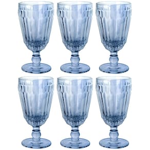 Conjunto de Taças L'Hermitage Bretagne Azul 330 ml - 6 Peças