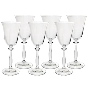 Conjunto de Taças para Vinho Branco Bohemia Angela em Cristal Ecológico 185ml - 6 Peças